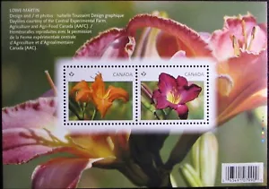 2012 CANADA #2526: VF MNH - Daylilies, souvenir sheet of 2 stamps - Picture 1 of 1
