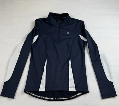 Softshell Women's 1/4 Zip Cycling Jacket pockets on back By Cannondale SZ Med - Image 1 of 4