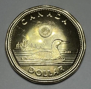 2025 Canadian First Strike $1 Loonie King Charles III Coin. Uncirculated BU - Picture 1 of 9