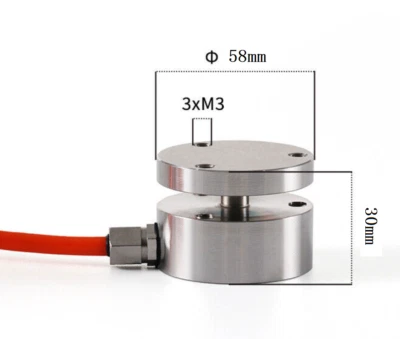50KG-10T  Load Cell Pressure Micro Type Scale Weigh Force Sensors Capacity Φ58mm - Image 1 of 4
