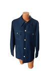 Vintage Jack Nicklaus Gleneagles chemise de golf veste 46 L bouton blazer bleu années 70