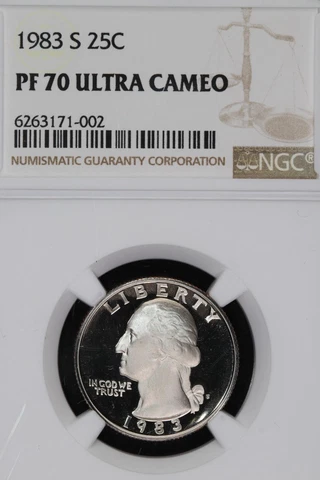 1983 S Proof Washington Quarter NGC PF70UCAM *DoubleJCoins* 1700-86 Cover