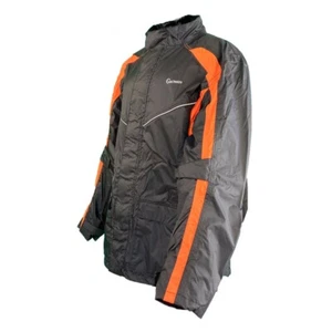 Gryphon Black/Orange Octane Waterproof Motorcycle Rain Jacket Adult Size XS/S - Picture 1 of 2
