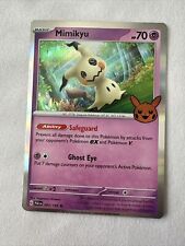 Pokemon Trick or Trade - Mimikyu - Darkness Ablaze 081/189 - Holo Rare Card  - Halloween Stamp