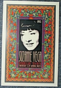 Suzanne Vega Concert Poster ORIGINAL November 10, 2001. Philadelphia 12" X 18" ! - Picture 1 of 1