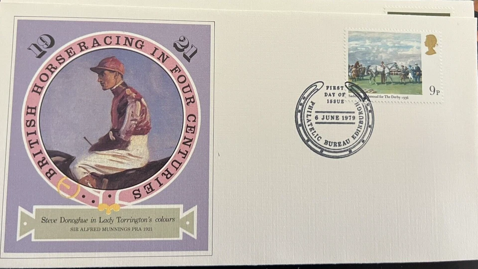 GREAT BRITAIN 1979 FDC  British Horse Racing in Four  .No address/Clean Cover - Image 1 of 1