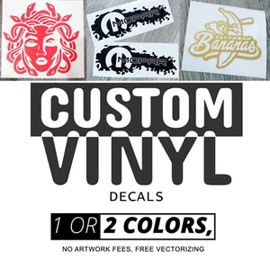 Custom Vinyl Transfer Decal, Customize Your Own Logo or Text - Picture 1 of 3