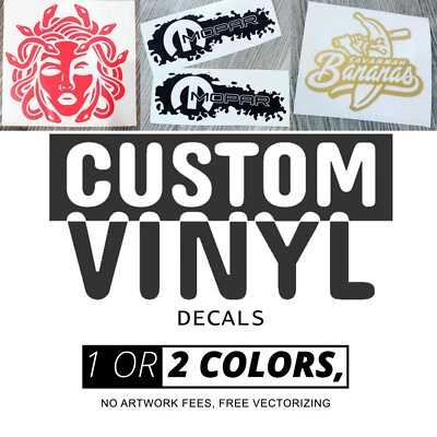 Custom Vinyl Transfer Decal, Customize Your Own Logo or Text - Image 1 of 3