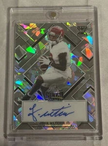 2022 Leaf Metal Draft JOHN METCHIE III Cracked Ice Auto /25 Texans Alabama RC - Picture 1 of 2