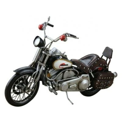 Moto Modello IN Metallo 1 Scala 1:8 Harley Davidson Giocattolo Arredamento - Immagine 1 di 4
