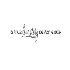 A True Never Ends Wall Sticker Sweet Lovers Valentine's Day Wall