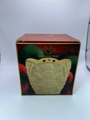 Lenox Merry Lights Santa Votive Candle Holder NEW in Box Ivory Porcelain 6708 - Image 1 of 4