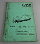 Catalogo Ricambi Bosch Starter Al / Negozi 10/24/15/24 Stand 05/1969