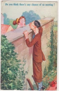 Denkst du, es gibt eine Chance, dass wir Bamforth treffen Comic Postkarte B822 - Bild 1 von 2