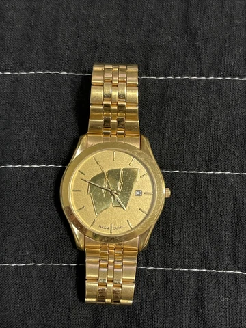 womens gold Wisconsin University watch Cover