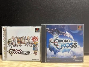 PS1 Chrono Trigger Chrono Cross Playstation1 complete set Japan Ver. Used - Picture 1 of 6