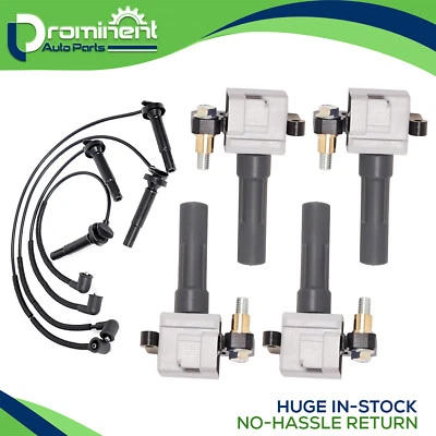 Juego de bobinas de encendido y cables para 05-10 Subaru Impreza Legacy Outback 2006 Saab 9-2X Foto 1 de 4