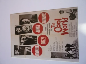 10x8inch ready to frame mounted poster the cool world 1966 us version fuzz junk - Picture 1 of 1