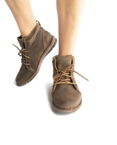 Born Distressed Leather Ankle Brown Boots(Size 6.5M) - Picture 1 of 13