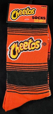 Cheetos - оранжевый и черный - размер мужской 6-12 - одна пара - новинки носки - Изображение 1 из 3