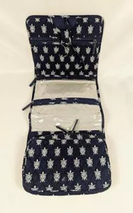 Vera Bradley Hanging Travel Cosmetic Organizer, Navy Blue - Picture 1 of 6