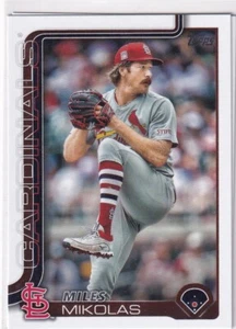 2025 Topps MLB Baseball Series 1 No. 137 Miles Mikolas Cardinals - Bild 1 von 2