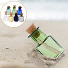  7pcs mini Wunschflaschen farbenfrohe Holzkorken Wunschgläser DIY Glasflasche