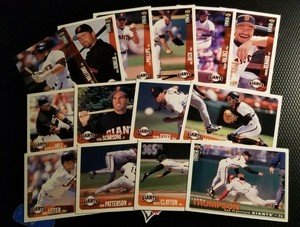 14 PLAYER LOT The SAN FRANCISCO GIANTS 1996 Upper Deck Collector's Choice MLB