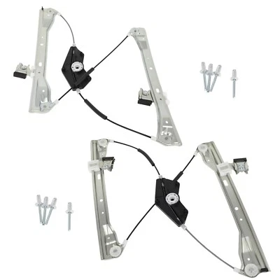 Par de reguladores de ventana delantera sin motor para Mercedes-Benz C350 2008-2012 sedán Foto 1 de 4