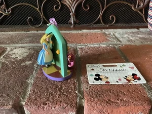 Cuaderno de bocetos de colección Disney 2016 Alicia y Cheshire gato adorno de Navidad ¡Como nuevo! - Imagen 1 de 10
