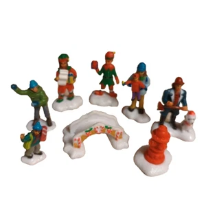 Cobblestone Corners Christmas Holiday Village Miniatures Figurines Elf Fireman  - Picture 1 of 4