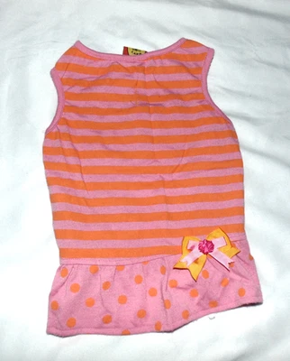 MAX'S CLOSET 狗衣服条纹狗连衣裙 尺寸 M — 第 1/2 张图片