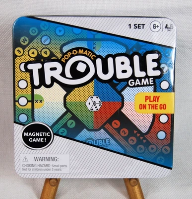 New Sealed Hasbro Play on the Go Trouble Travel Game Magnetic Pop Omatic - Image 1 of 2