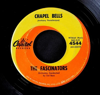 The FASCINATORS  Chapel Bells / I Wonder Who R&B doowop group voc '61 Capitol 45 - Image 1 of 2