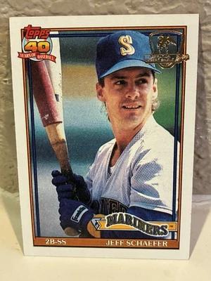 1991 Topps Operation Desert Shield #681 Jeff Schaefer Seattle Mariners NRMT D - Image 1 of 2