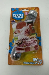 Avanti Pocket Puzzles Pig Eating A Pie 150 Pieces Brand New - Picture 1 of 2