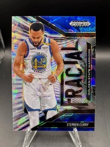 Prizm Black Stephen Curry Fractal #3/125 Blue Ice Warriors 2024-25 - Imagen 1 de 7