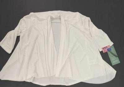 Chaqueta R M Richards Colección Ocasión Especial Marfil Transparente Frente Abierto Talla M Foto 1 de 4