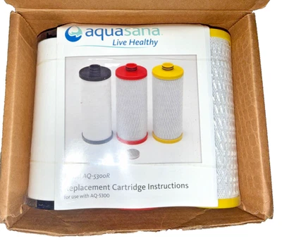 Aquasana AQ-5300R 3-Stage Under Sink Water Filter Replacement Cartridges - Image 1 of 2