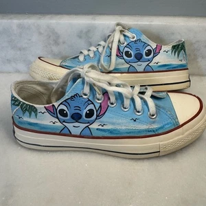 Zapatillas Lilo & Stitch Converse CTAS Lo Personalizadas de Lona – Mujer’s 8 / Hombre’s 6 Usadas en Excelente Condición - Imagen 1 de 15