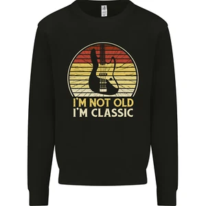 Im Not Old Classic Guitar Rock n Roll Punk Kids Sweatshirt Jumper - Picture 1 of 71