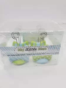 Neu im Karton 6 Fliege Platz Kartenhalter Geburtstag Party Baby Dusche Tisch Dekor mit Karten - Bild 1 von 9