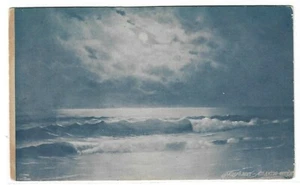 Postal de colección - Moonlight - Atlantic City - Imagen 1 de 2