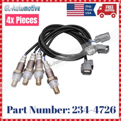 Juego de 4 sensores de oxígeno O2 sensor aguas abajo para Acura TL RL Honda Pilot Foto 1 de 4