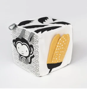 Baby Toy Soft Block Organic Cotton Wee Gallery Jungle NEW Sensory Motor Skills - Picture 1 of 5