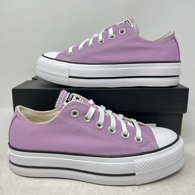 Converse Chuck Taylor All Star Lift Platform Low Purple White Womens 6.5 A09394F - Image 1 of 4