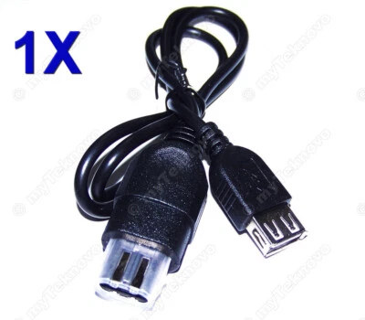 1x Xbox Original Microsoft Controller to USB Female Adapter Data File Transfer - Image 1 of 4