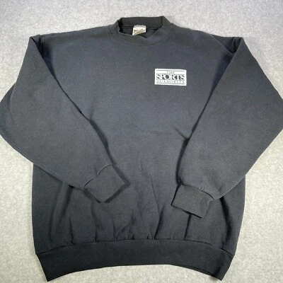 Sudadera De Colección Años 90 Tultex Sports Authority L Negra Foto 1 de 4