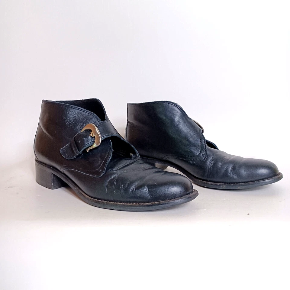 Etienne Aigner Zapatos Botas Bruja Talla 6M Negro BABS Halloween Cachicho Foto 1 de 4