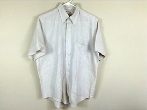 Vintage Cambridge Button Down Half Sleeve Shirt Made In USA Size 16 - Picture 1 of 6